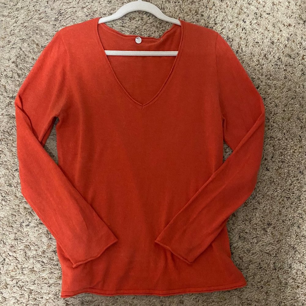 Margaret O'Leary Lightweight Cashmere V-Neck Sweater